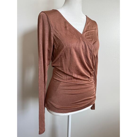 Y2K Copper Wrap Top - Picture 1 of 4
